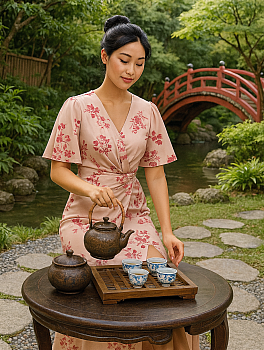 Pink Cherry Blossom Dress